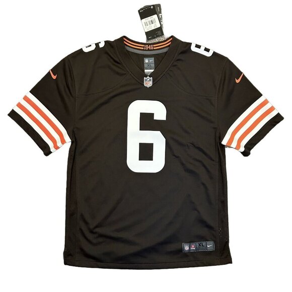 Nike Cleveland Browns NFL Mayfield #6 Football Jersey Youth Size XL - NWT $85 - Picture 1 of 16